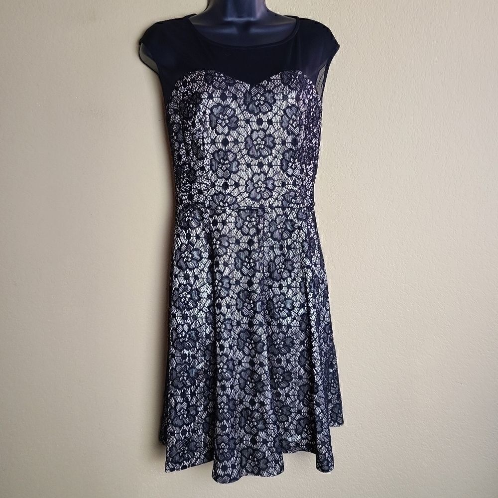 Enfocus Studio Drop Waist Lace Detailed Dress